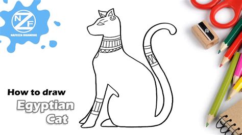 Egyptian Cat Drawings