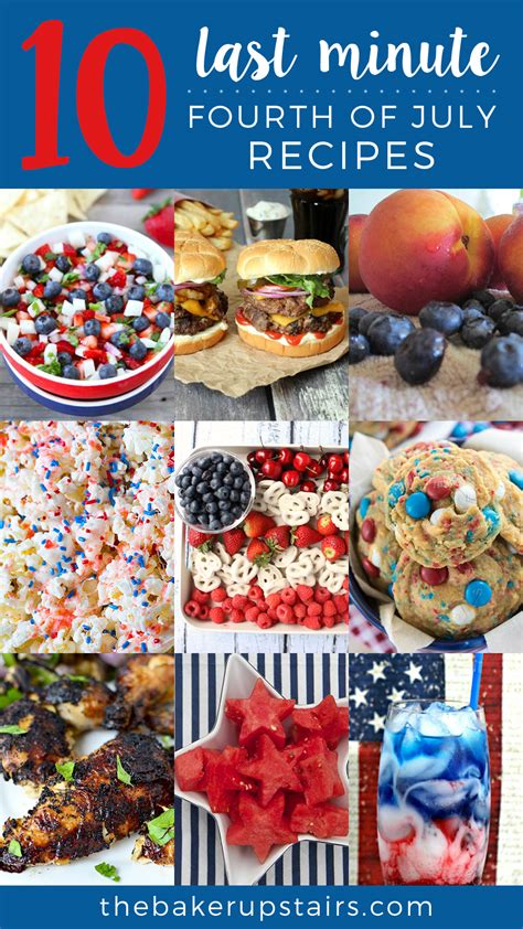 10 Easy Last Minute 4th of July Recipes - The Baker Upstairs