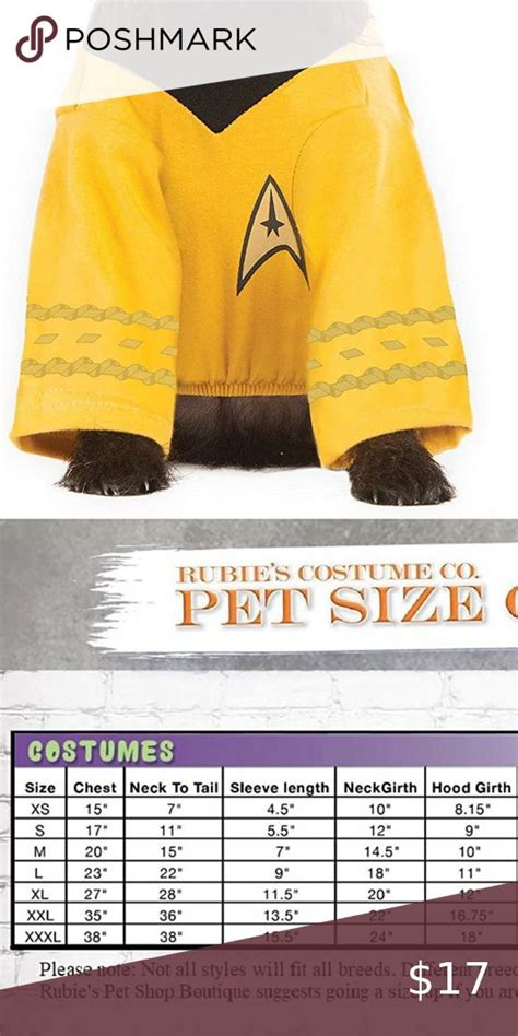 Rubie's Star Trek Captain Kirk Dog Costume Large | Star trek captains ...