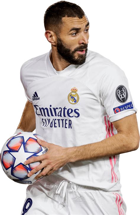 Karim Benzema Real Madrid football render - FootyRenders