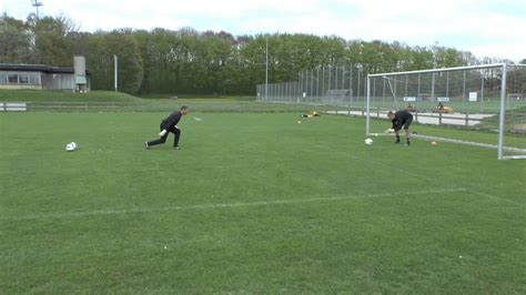 GOALKEEPING DRILLS - DISTRIBUTION & KICKING DRILL 1 - YouTube