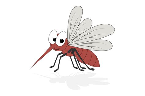 Cute Mosquito Animal Cartoon Gráfico por curutdesign · Creative Fabrica