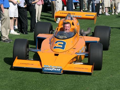 Johnny Rutherford in his 1976 Indy 500 winning McLaren (at Pebble Beach ...