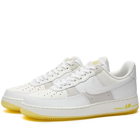 Nike Women's Air Force 1 '07 Low W Sneakers in Summit White/Opti Yellow ...