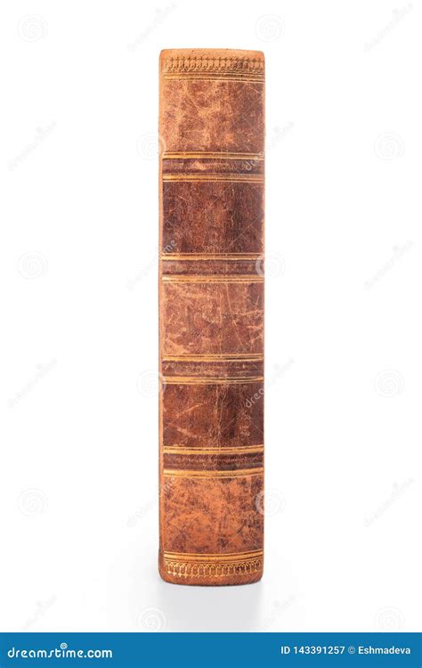 Old Book With Spine On Blue Background, Side View, For Design Royalty-Free Stock Photo ...