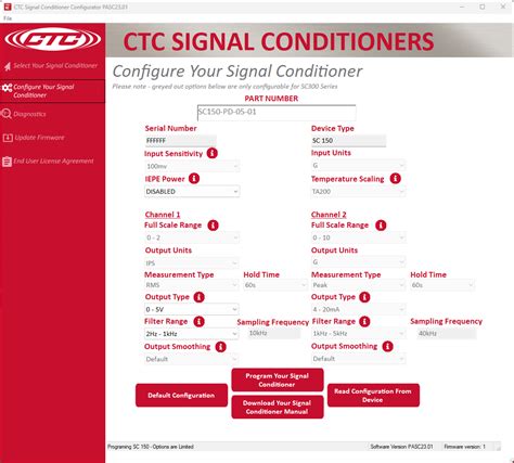 FREE Signal Conditioner Configuration Software