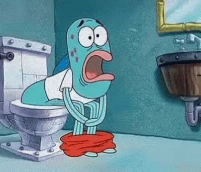 Spongebob Fish Pooping Diarrhea GIF | GIFDB.com