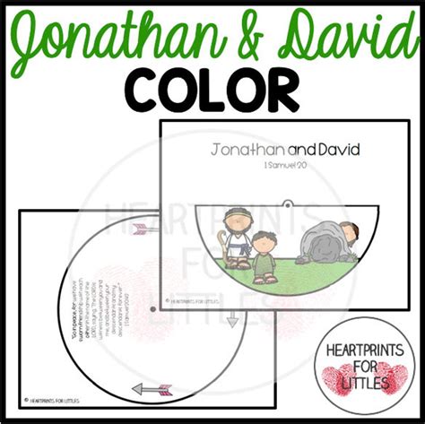 Jonathan and David Bible Craft for Kids Friendship Covenant - Etsy