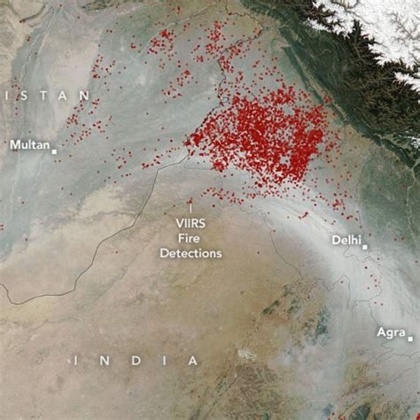 NASA Shares Pic From Space Of How Pollution in Northern India Looks Like