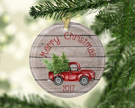 Red Truck Christmas ornaments. Red Truck decor. https://www.etsy.com ...