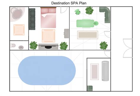 Creating a SPA floor plan | ConceptDraw HelpDesk