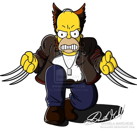 Wolverine Homer Simpsons Drawings, Simpsons Art, Cartoon Crossovers, Cartoon Tv, Watch Cartoons ...