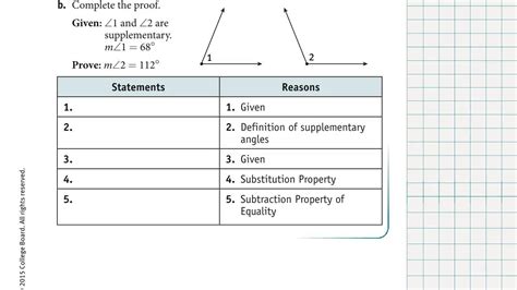 Two Column Proof Worksheet – E Street Light