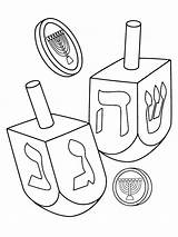 Dreidel coloring page 02 Färbung Seite  Kostenlose Druckbare sketch template