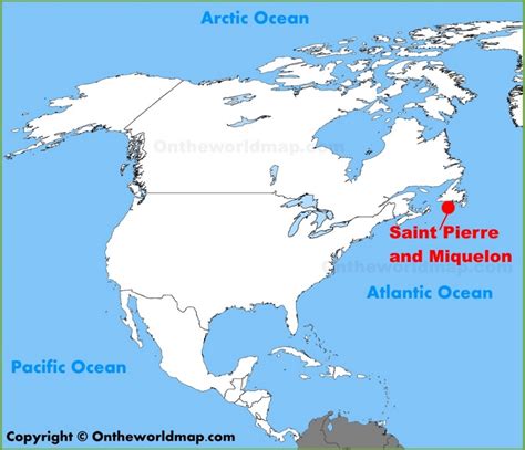 Saint Pierre and Miquelon location on the North America map ...