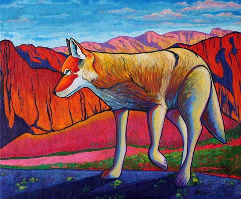 Searching The High Country - Coyote by Joe Triano | Southwest art, Animal art, Country art