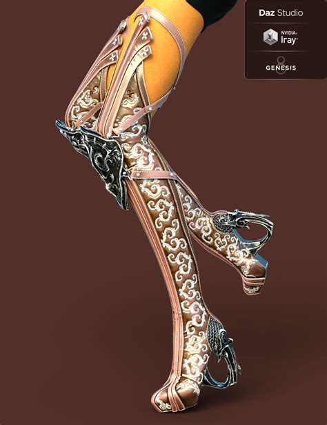 Jiwoo Fantasy Boots for Genesis 8 Female(s) | Daz 3D