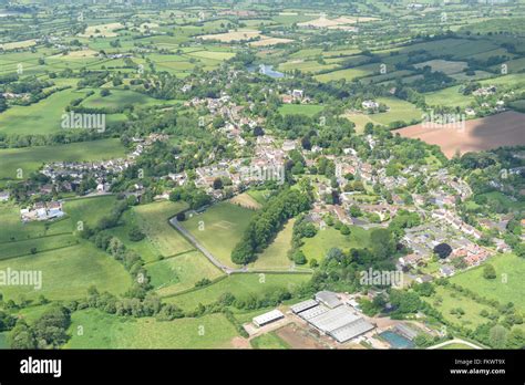 An aerial view of the Somerset village of Chew Magna Stock Photo: 98298198 - Alamy