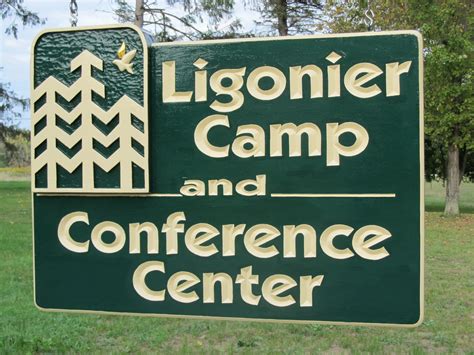 Ligonier Camp: Lookin' Sharp: New LC3 Sign Welcomes Guests