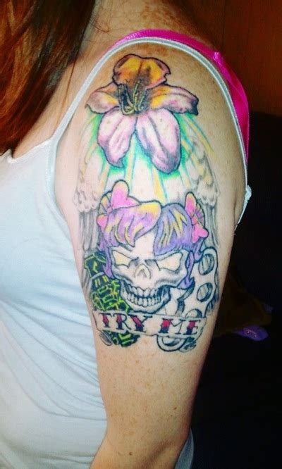 Girly Butterfly Skull Tattoos