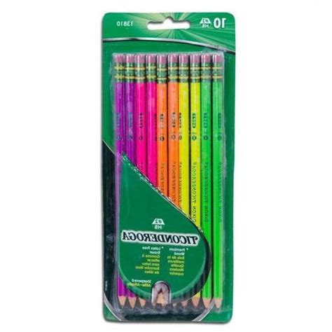 Dixon Ticonderoga Company DIX13810 Ticonderoga Neon Wood Pencils