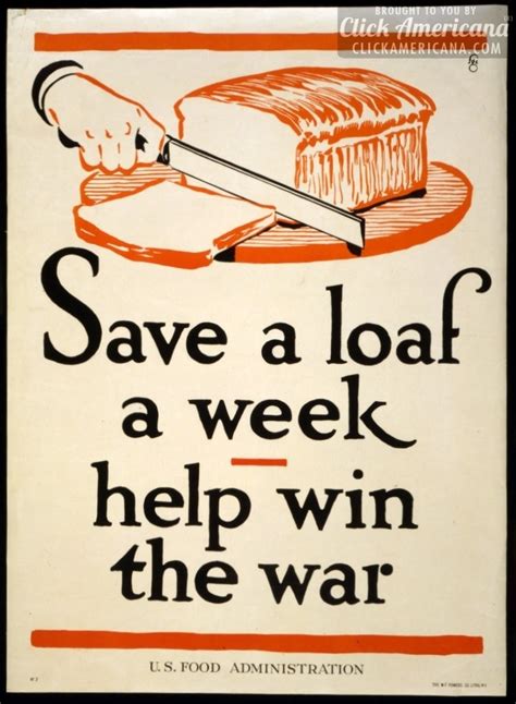 WWI food rationing posters (1917-1919) - Click Americana