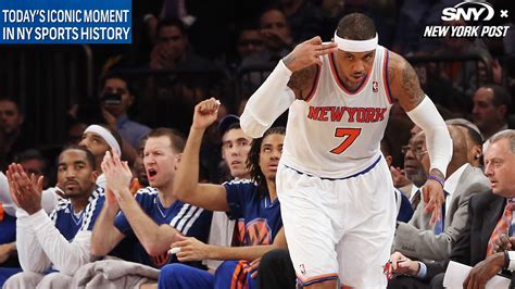 Today’s Iconic Moment in New York Sports: Carmelo Anthony captures NBA ...