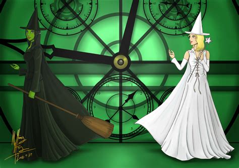 Wicked - Elphaba and Glinda by rikouchan on DeviantArt