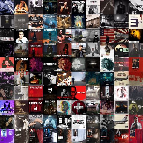 Eminem Album Covers In Order