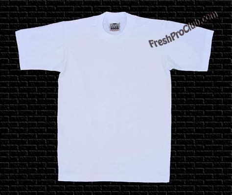 White Pro Club T-Shirts - Heavyweight Pro Club T-Shirts