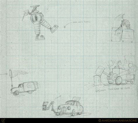 Living Lines Library: Wallace & Gromit Shorts, Concept Art