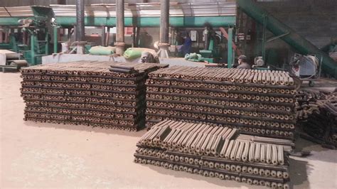 Sugarcane Bagasse Briquettes Making Machine / Leaf Briquette Machine ...