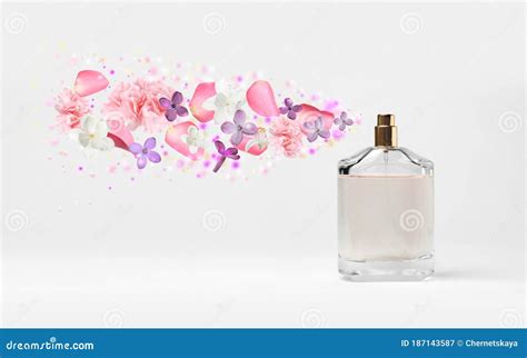 Perfume with Floral Scent on Background Stock Image - Image of female, aromatic: 187143587