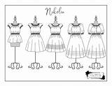 FREE Nikolia Coloring Page  Vintage Little Lady sketch template