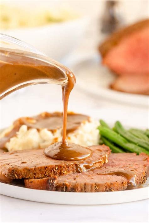 Eye of Round Roast Beef with Gravy | Valerie's Kitchen