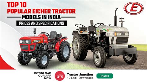 Top 10 Popular Eicher Tractor Models: Prices And Features