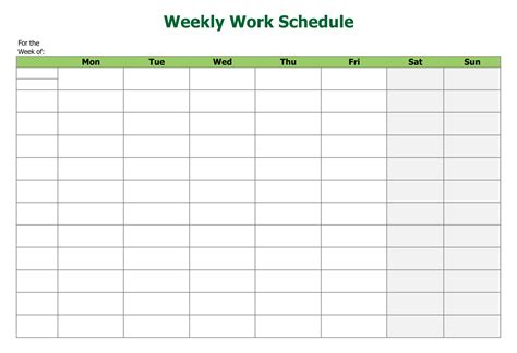 a work schedule template how to have a fantastic a work - free ...