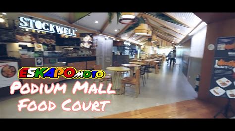 THE PODIUM MALL food court - YouTube