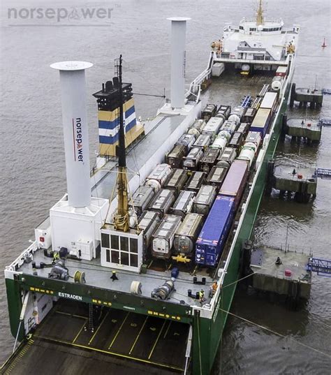 The Sails On This Ship Spin And Harvest Wind Energy To Power