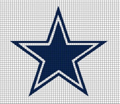 Dallas Cowboys Crochet Graphghan Pattern (Chart/Graph AND Row-by-Row ...