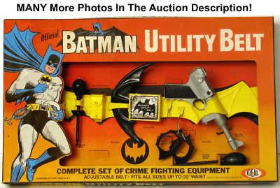 1966 IDEAL Batman Utility Belt and BOX All Original VG | #135909988