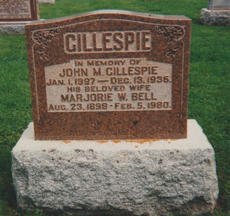 Ontario Tombstones: John Gillespie, Coulsons Mills, Simcoe Co, Ontario | Gillespie Family ...