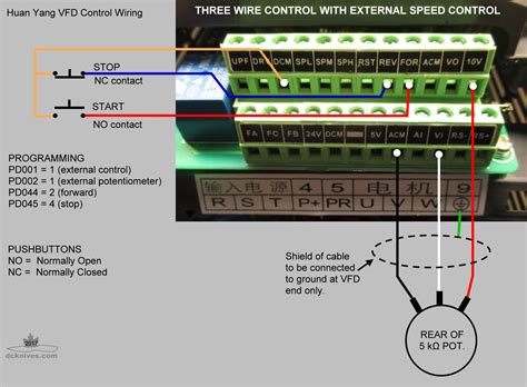 huanyang 110v vfd wiring