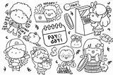 Payday Clipart  Salary Work Coloring Graphic By Inkley Studio sketch template