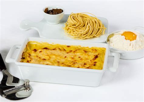 Acquolina To Go > Fresh Pasta > Egg Tagliolini with Cheese Fondue and White Truffle