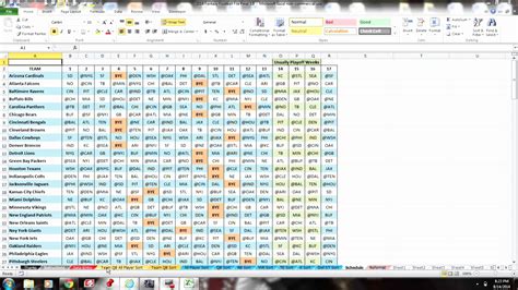 Microsoft excel fantasy football spreadsheet - matetolf