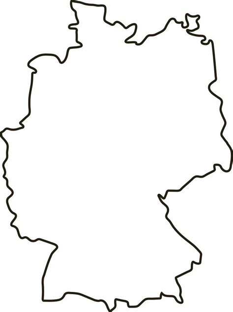 Map of Germany. Outline map vector illustration 8726852 Vector Art at Vecteezy