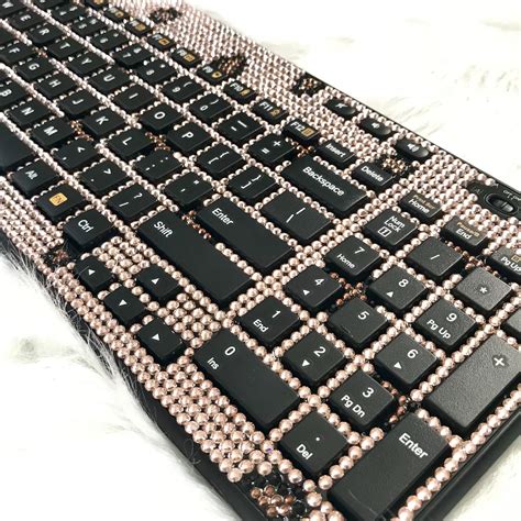 Bling keyboard crystal computer keyboard bling office | Etsy