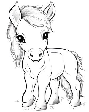 Coloring Pages Of Baby Ponies