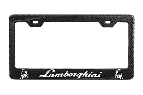 Carbon Fiber Lamborghini License Plate Frames - Soul Performance ...